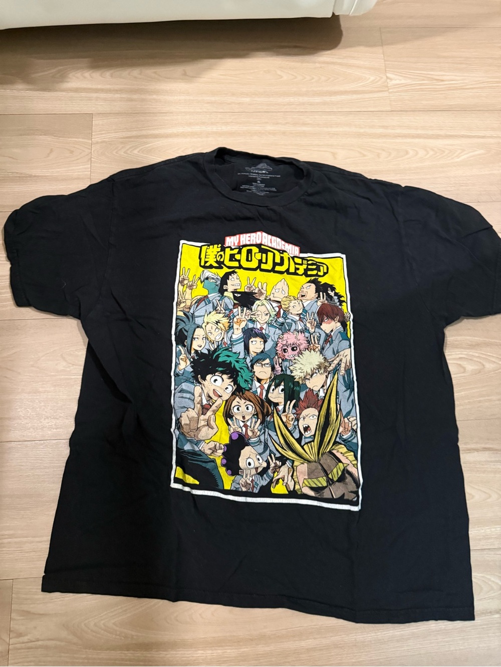 Black My Hero Academia Graphic Crewneck Tee